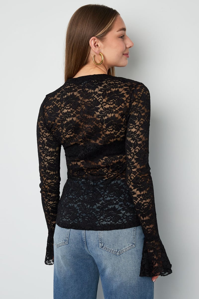 Elva Top Sorea Fashion lace trim top displayed in a studio shot.